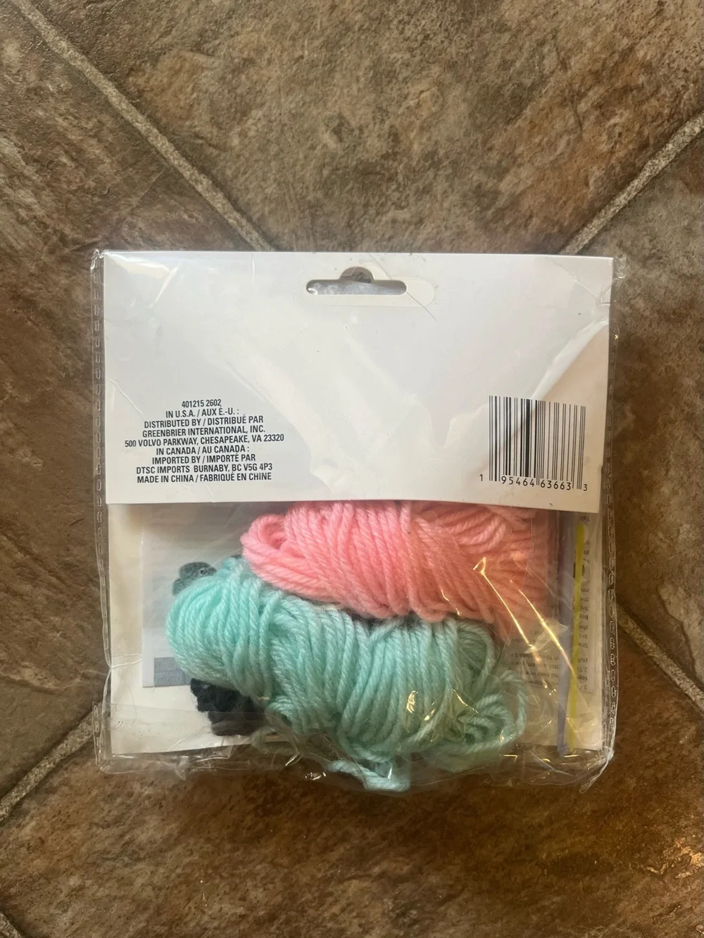 Crafter’s Square DIY Crochet Kit Turtle New Sealed